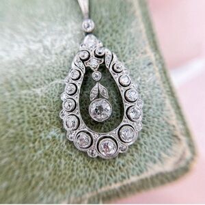 Edwardian Style Diamond Pendant